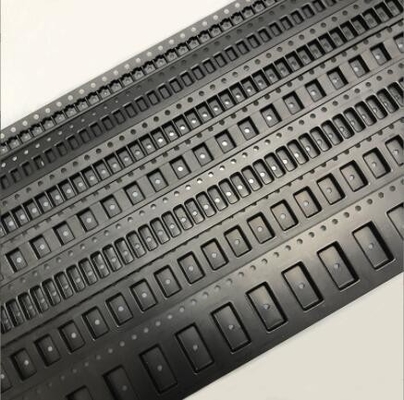 Fita de suporte SMD preta 12 mm Fita de cobertura antiestática SMT PC PS PET Material