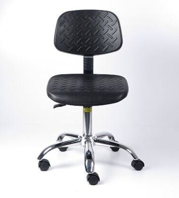 BIFMA PU Leather ESD Stool Chair 400*400mm Ergonomic Laboratory Chair