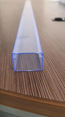 Tubo de nível elevado do empacotamento plástico do CI, tubo plástico duro do GV retangular