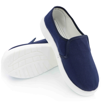 Deslizamento confortável respirável livre de poeira do plutônio da parte inferior do PVC de Mesh Top Anti Static Shoes não