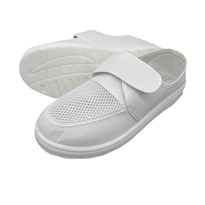 Deslizamento confortável respirável livre de poeira do plutônio da parte inferior do PVC de Mesh Top Anti Static Shoes não