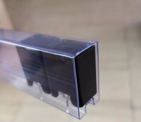Tubo anti-estático de plástico pvc rígido transparente quadrado para embalagem de IC