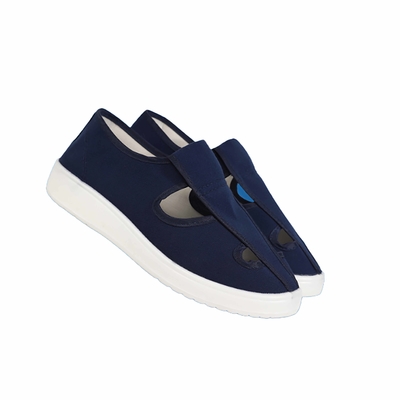 Sapatos de trabalho em lona respirável antiestática PU com fundo macio e confortável