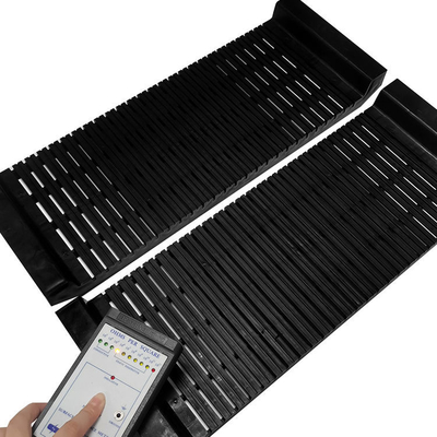 Resistência a altas temperaturas até 80 °C Caixas de plástico antiestáticas para embalagens condutoras em ambientes industriais