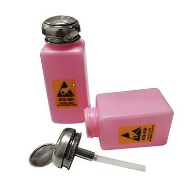 Bomba solvente da alumina do tampão dos SS do HDPE da garrafa 240ML do distribuidor do Esd do álcool antiestático