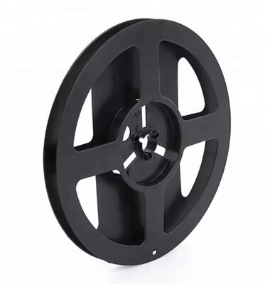 Rolo de embalagem de faixa de luz flexível SMD LED preto de 7 polegadas, compatível com fitas de transporte de 8 mm