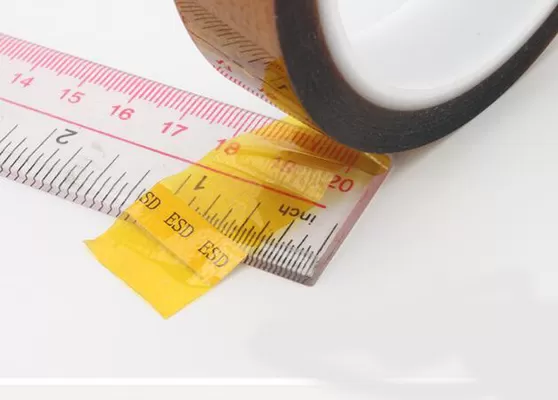 Fita Kapton ESD Anti Estática de Poliimida de Alta Temperatura 260C Adesiva de 0.025mm