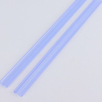 Tubos de embalagem de circuito integrado de PVC quadrado ESD transparentes de tamanho personalizado para armazenamento de componentes