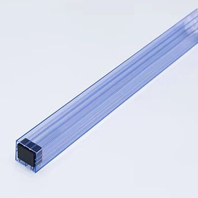 Tubos de embalagem de circuito integrado de PVC quadrado ESD transparentes de tamanho personalizado para armazenamento de componentes