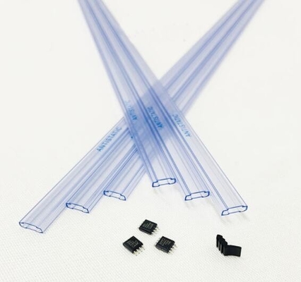 Do cilindro anti 0.5mm-1mm espessura transparente estática do PC do ESD do tubo quadrado
