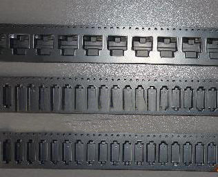 Fita gravada preta do portador, anti material estático do ANIMAL DE ESTIMAÇÃO do picosegundo do PC de SMT da fita