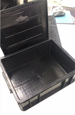 Recipientes de armazenamento seguros plásticos dos PP Esd com tampa L360xW275xH130