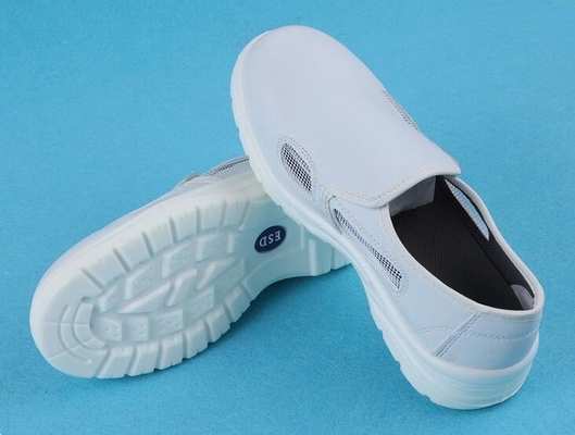 sapatas Dissipative estáticas quatro respiráveis Mesh Side Open de 290mm Esd