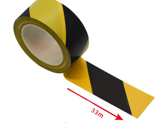 Fita 17mm preto amarelo 33mm da marcação do assoalho do Esd do quarto desinfetado 50mm