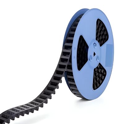 Fita transportadora em relevo de material PS, largura 8-88mm, dedicada para embalagem de módulos IC e componentes eletrônicos.