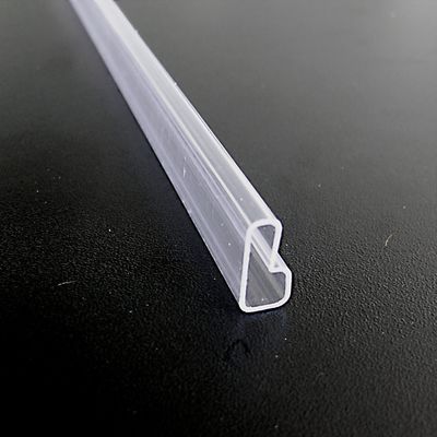 Tubo de embalagem de plástico transparente antiestático ic superfície lisa para serviço leve