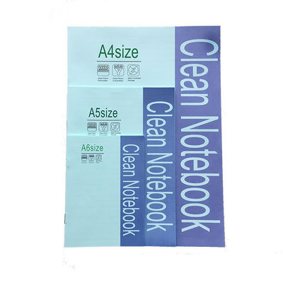 O PVC cobre o caderno espiral 50 da sala de limpeza sem fiapos das páginas A5